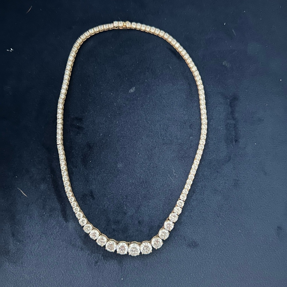 Elegant 14k Gold plated Necklace with Cubic Zirconia